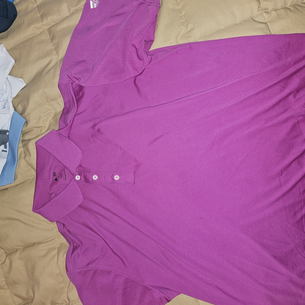 Adidas Purple Polo Shirt